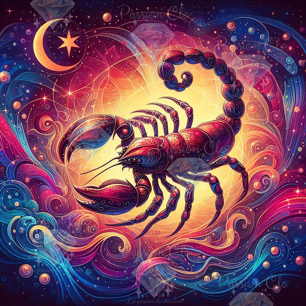 PRÉCOMMANDE - Éclat du scorpion (Scorpion) - 80 x 80 cm