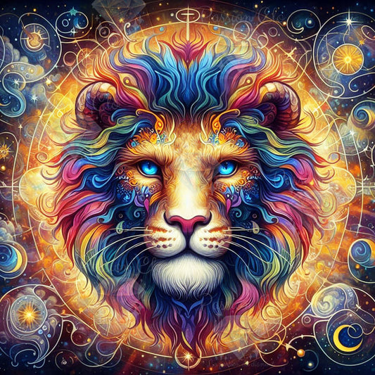 PRÉCOMMANDE - Fierté royale (Lion) - 80 x 80 cm