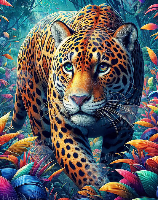 PRÉCOMMANDE - Jaguar du soir - 60 x 75 cm