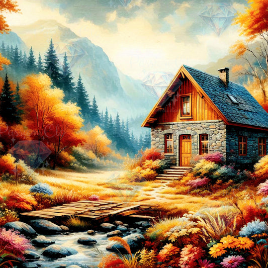 PRÉCOMMANDE - Refuge d'automne - 70 x 70 cm